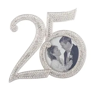 25th Anniversary Rhinestone Frame