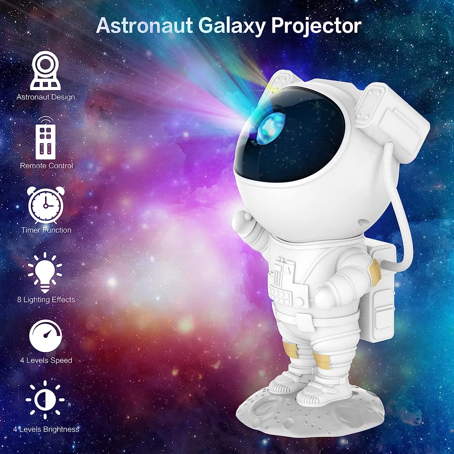 Astronaut Star Galaxy Projector Starry Sky Night Light