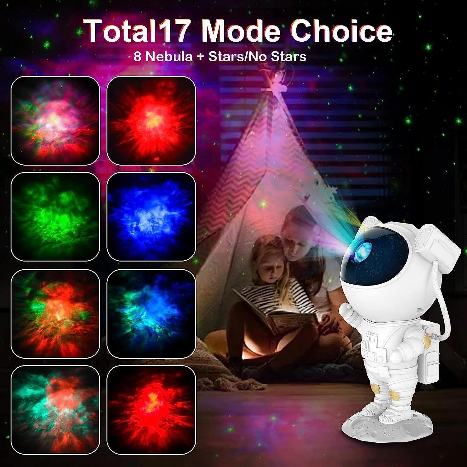 Astronaut Star Galaxy Projector Starry Sky Night Light