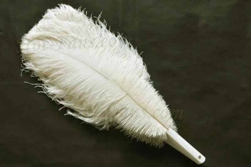 Beige intermediate 2 layers Ostrich Feather Fan 30"x 54"