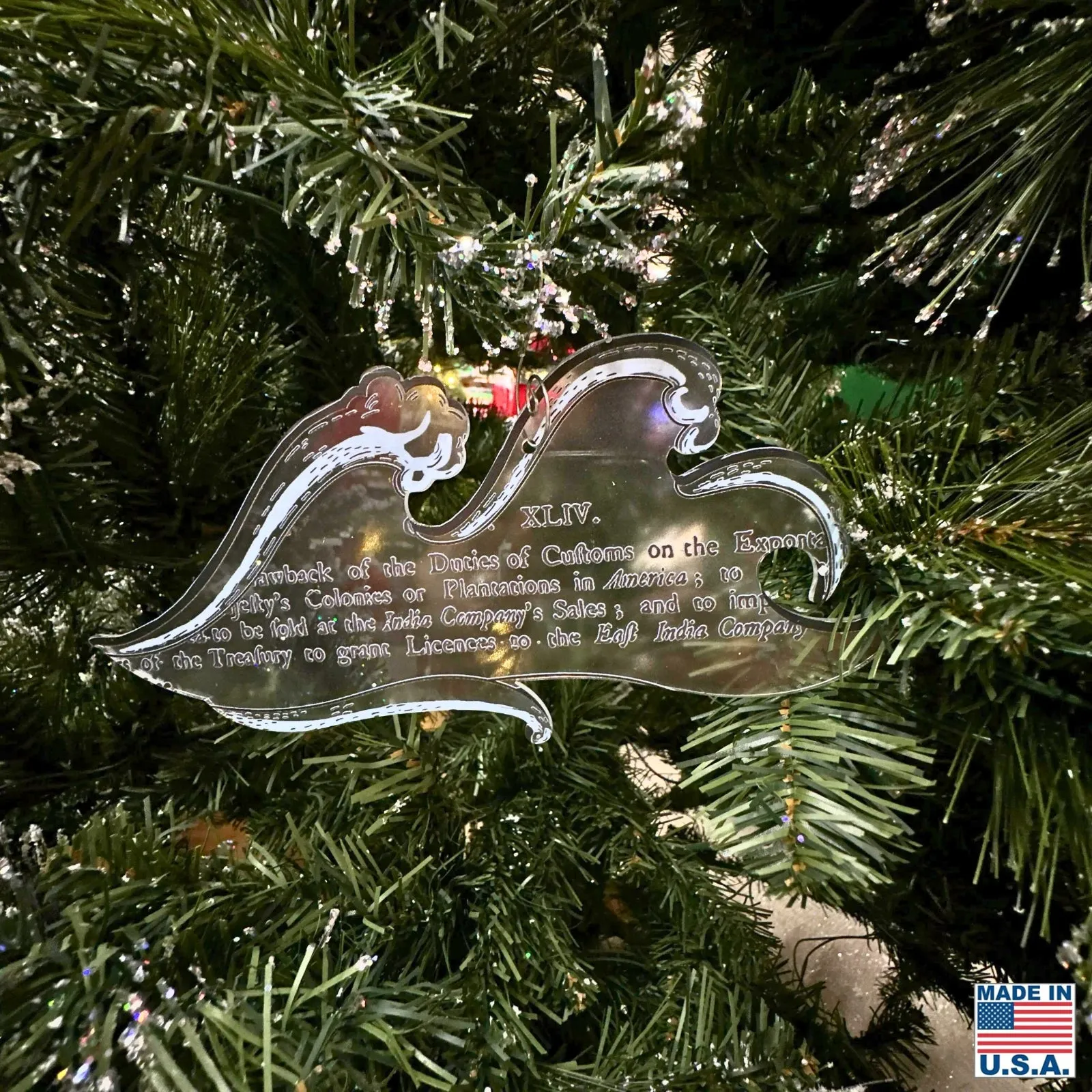 Boston Tea Party 250th Anniversary Ornament — Made in America