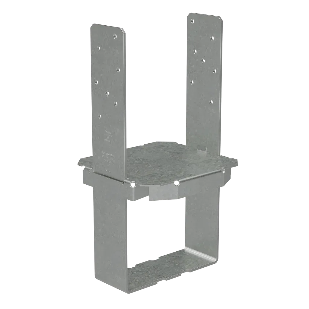 CBSQ Galvanized Standoff Column Base for 8x8 with SDS Screws (Pack of 4)