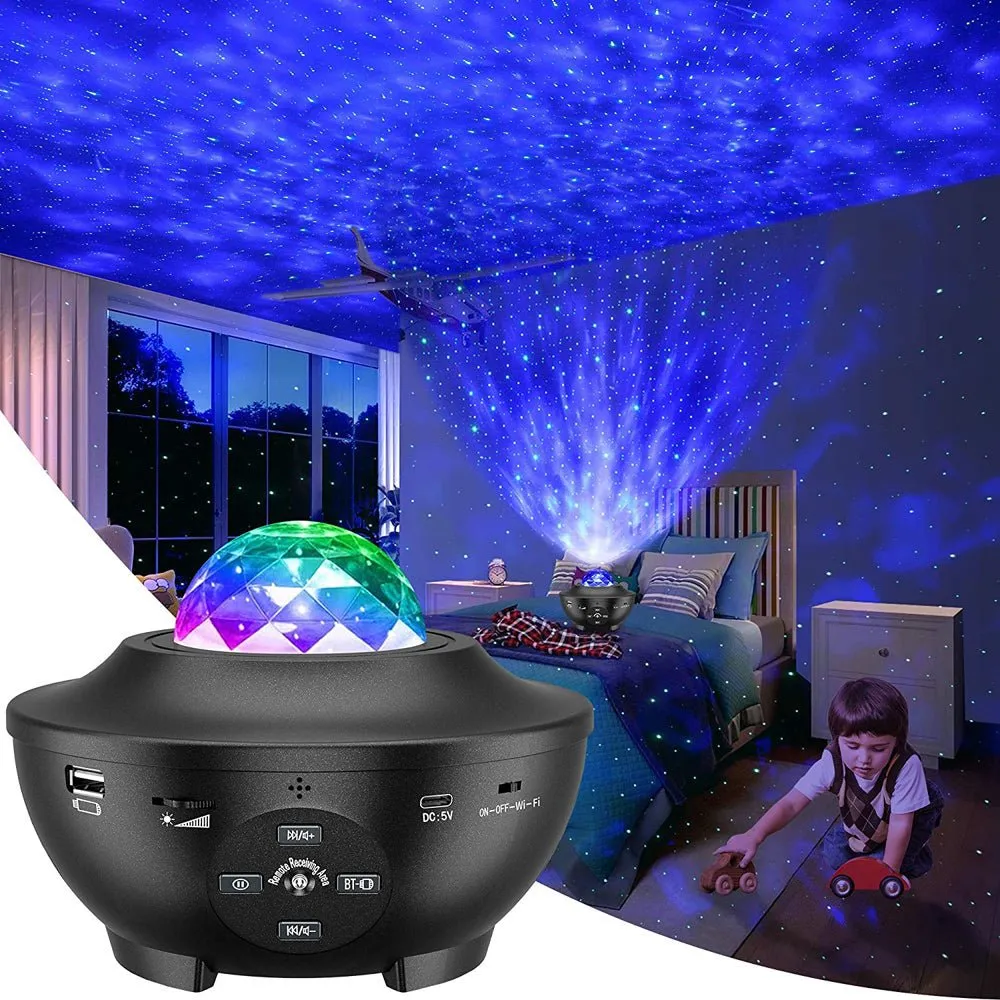 CRONY YK-1 Star lights Galaxy Projector, Star Projector 3 in 1 Night Light Projector w/LED Nebula Cloud with Bluetooth Music karaoke Speaker