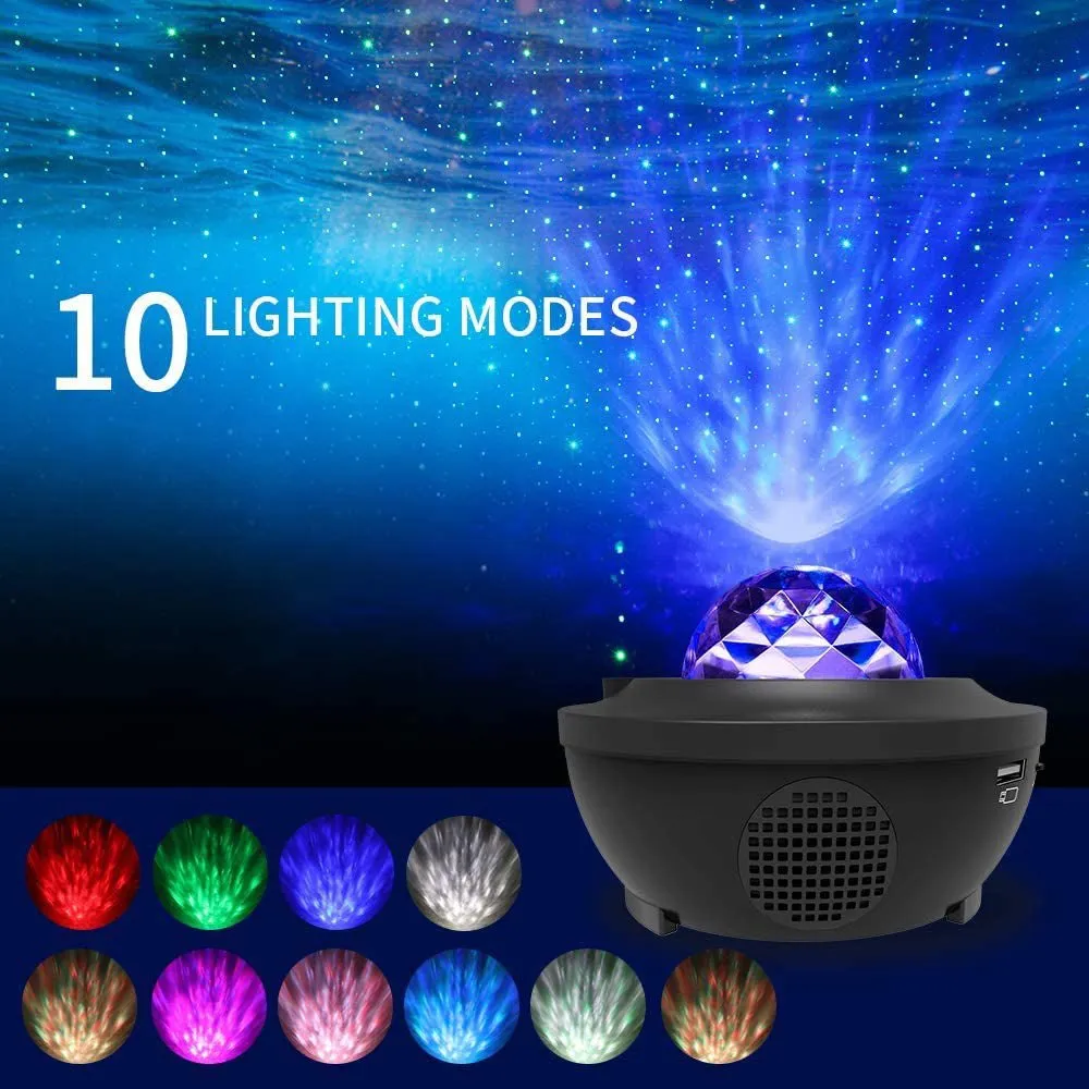 CRONY YK-1 Star lights Galaxy Projector, Star Projector 3 in 1 Night Light Projector w/LED Nebula Cloud with Bluetooth Music karaoke Speaker