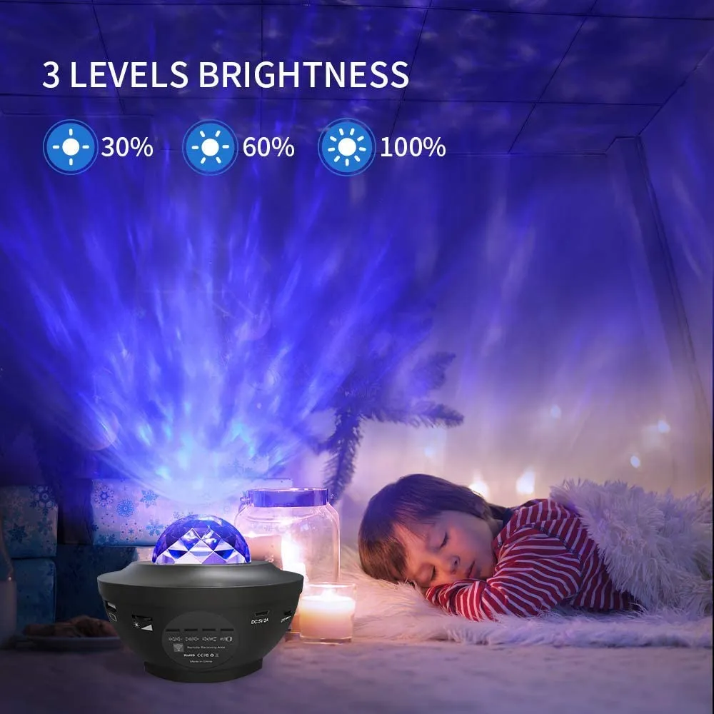 CRONY YK-1 Star lights Galaxy Projector, Star Projector 3 in 1 Night Light Projector w/LED Nebula Cloud with Bluetooth Music karaoke Speaker