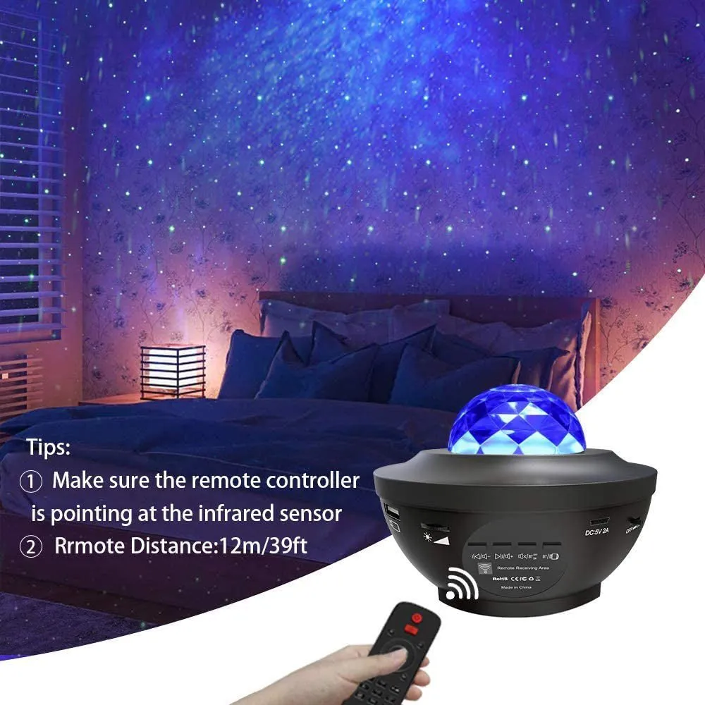 CRONY YK-1 Star lights Galaxy Projector, Star Projector 3 in 1 Night Light Projector w/LED Nebula Cloud with Bluetooth Music karaoke Speaker