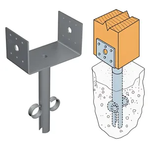 EPB Hot-Dip Galvanized Elevated Post Base for 4x6 (Pack of 10)