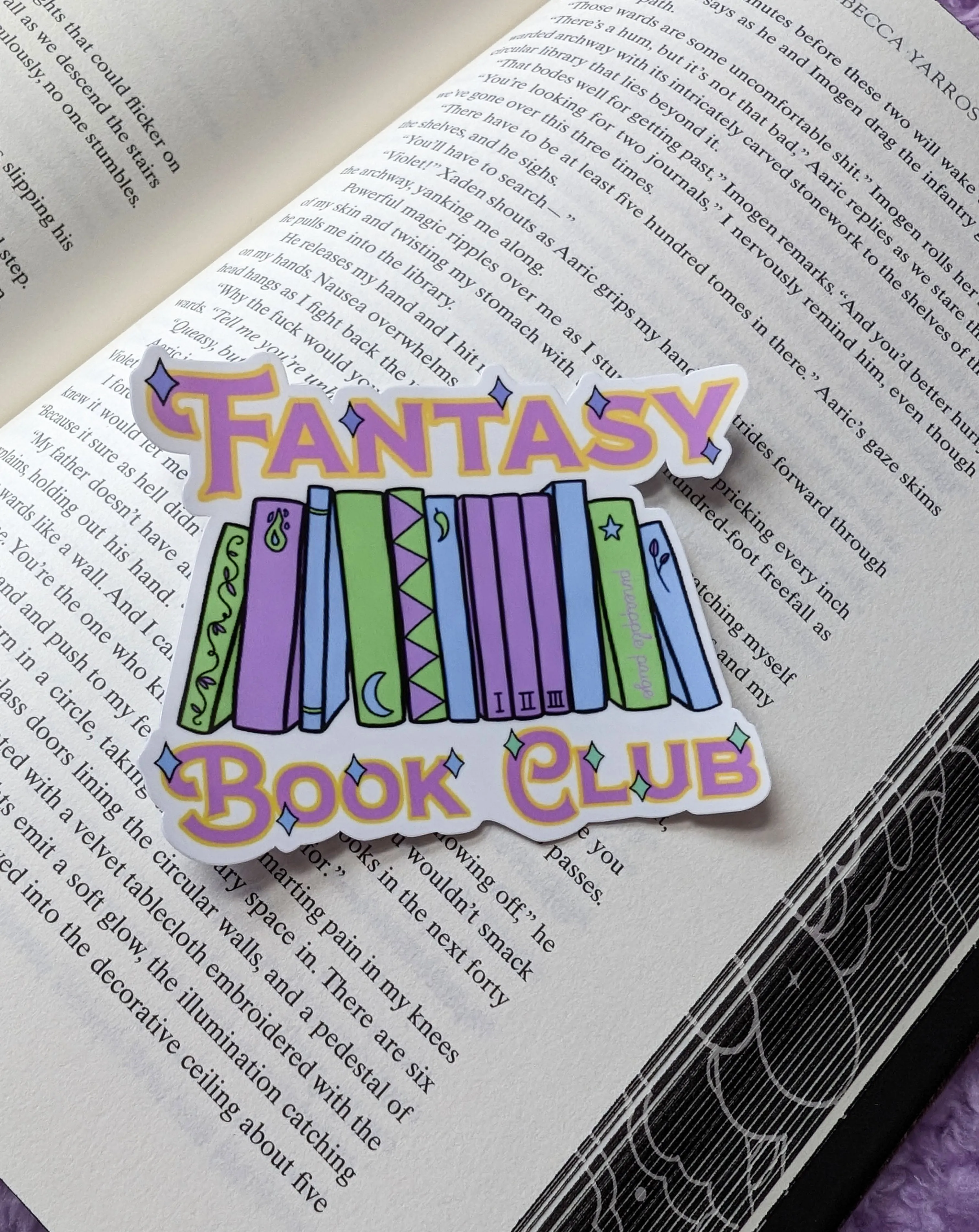 Fantasy Book Club Sticker