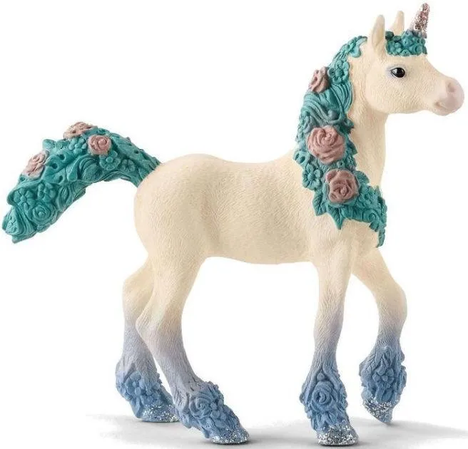 Flower Unicorn Foal Figure