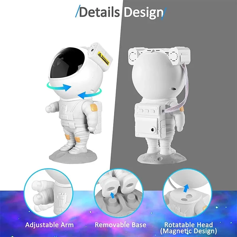 Galaxy Star Projector Starry Sky Night Light Astronaut Lamp