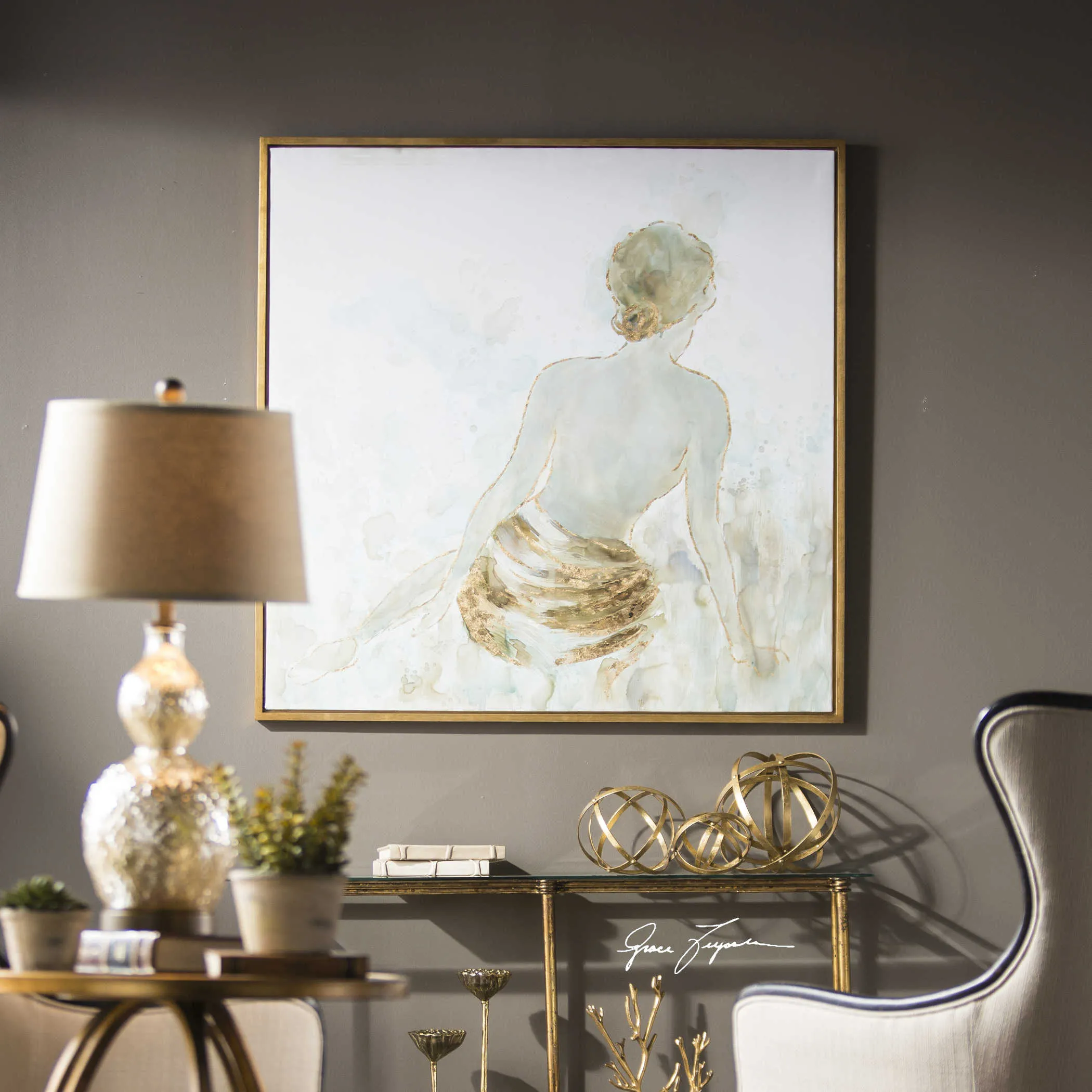 Gold Highlights Feminine Art