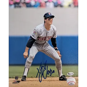 Greg Gagne Autographed Minnesota Twins 8x10 Photo Fielding