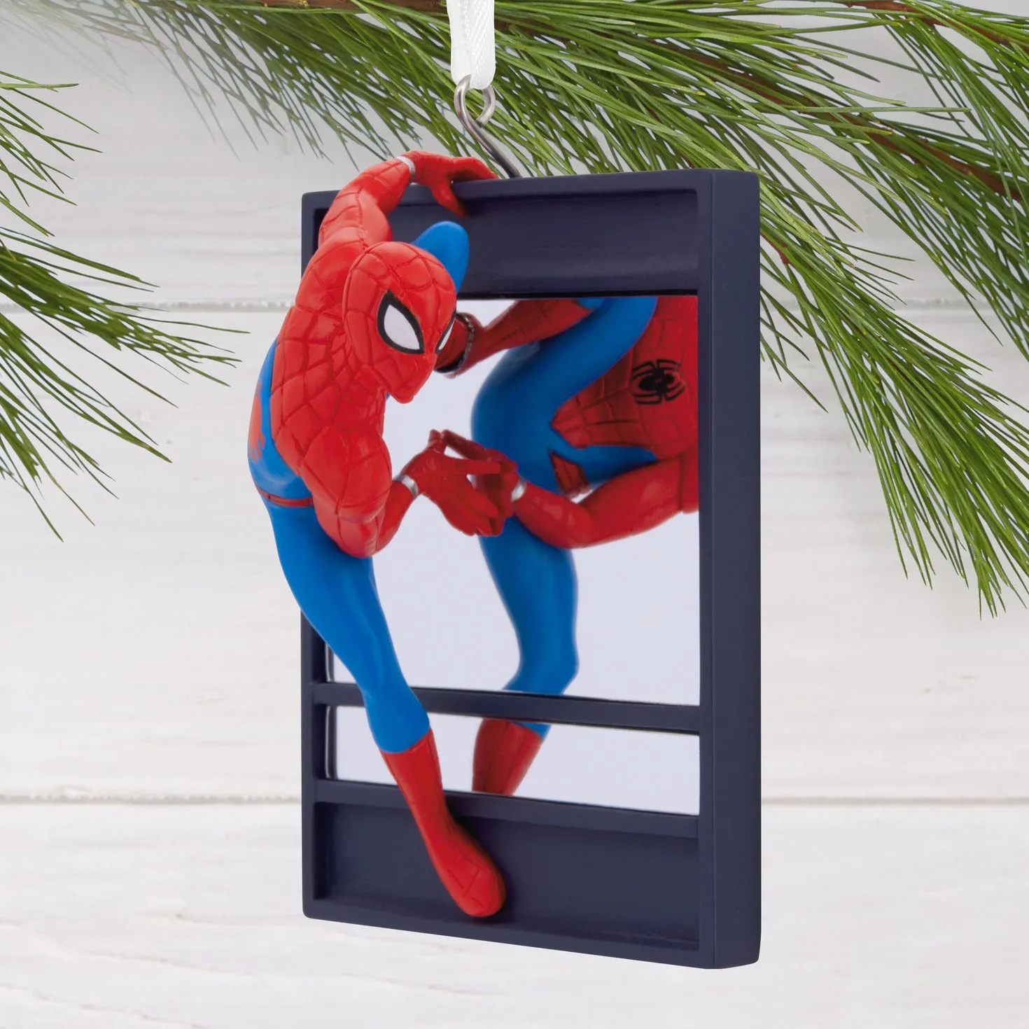 Hallmark Christmas Ornament - Marvel Spider-Man on Window