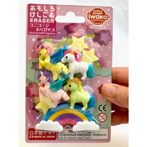 IWAKO Unicorn & Pegasus Eraser