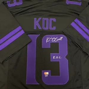 Kevin O'Connell Autographed Fan HQ Exclusive Blackout Nickname Jersey w/ K.O.C. Inscription (Numbered Edition)