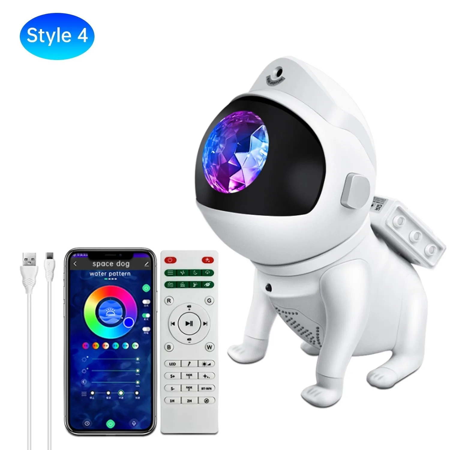 Kids Star Projector Night Light with Remote Control 360°Adjustable Design Astronaut Nebula Galaxy Lighting for Children Adults