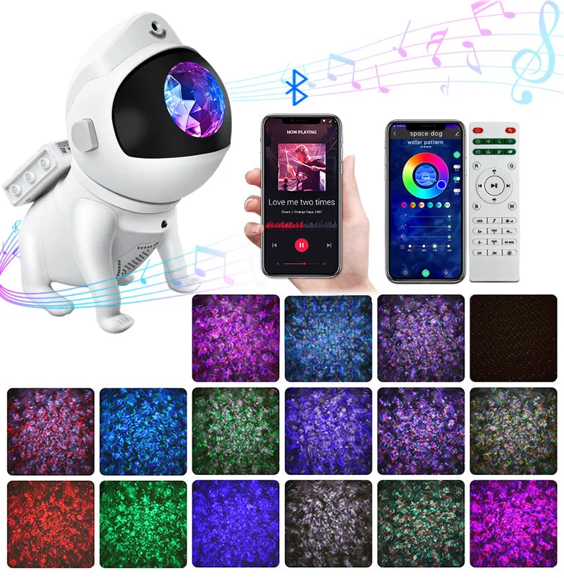 Kids Star Projector Night Light with Remote Control 360°Adjustable Design Astronaut Nebula Galaxy Lighting for Children Adults