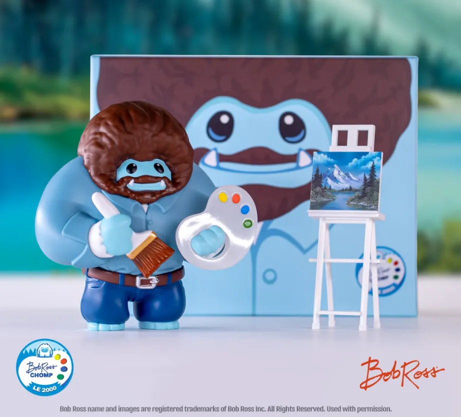 Limited Edition Bob Ross Chomp Officially Licensed Vinyl Figure