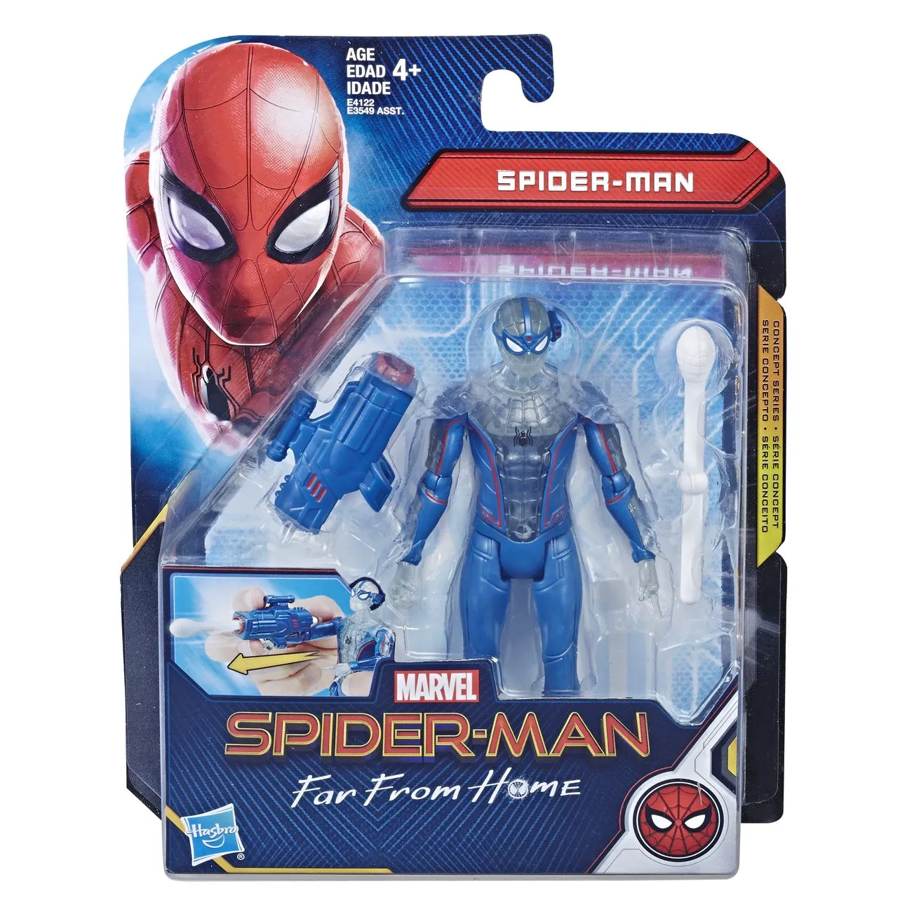 Marvel Spider-Man Far From Home 6 Inch Figure Spider-Man With Launcher