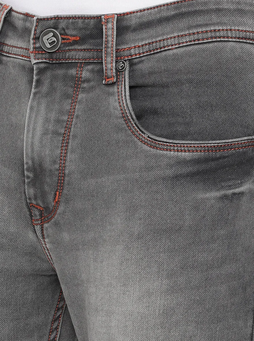 Midnight Grey Washed Slim Fit Jeans | Greenfibre