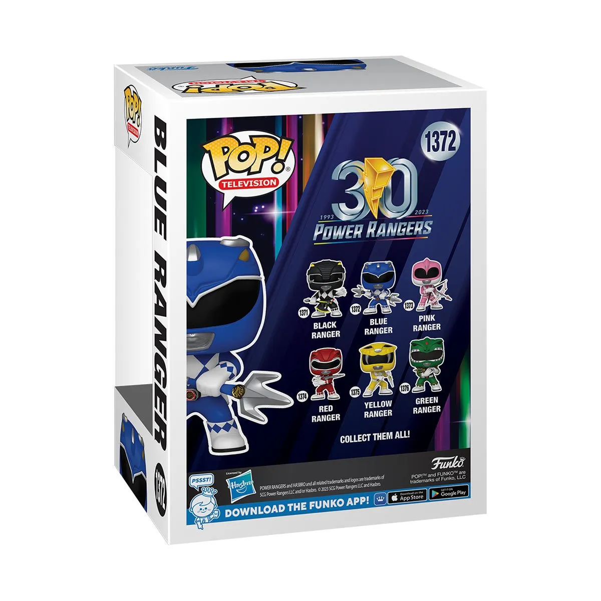 Mighty Morphin Power Rangers 30th Anniversary Blue Ranger Funko Pop! Vinyl Figure #1372