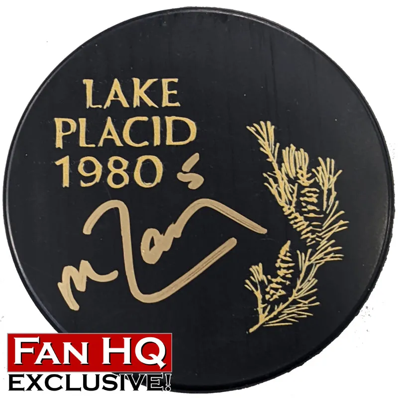 Mike Ramsey Autographed Fan HQ Exclusive 1980 Lake Placid Puck