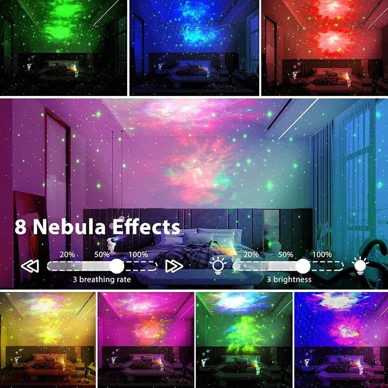 New Galaxy Projector Astronaut Starry Sky Projector Remote Control Music Laser