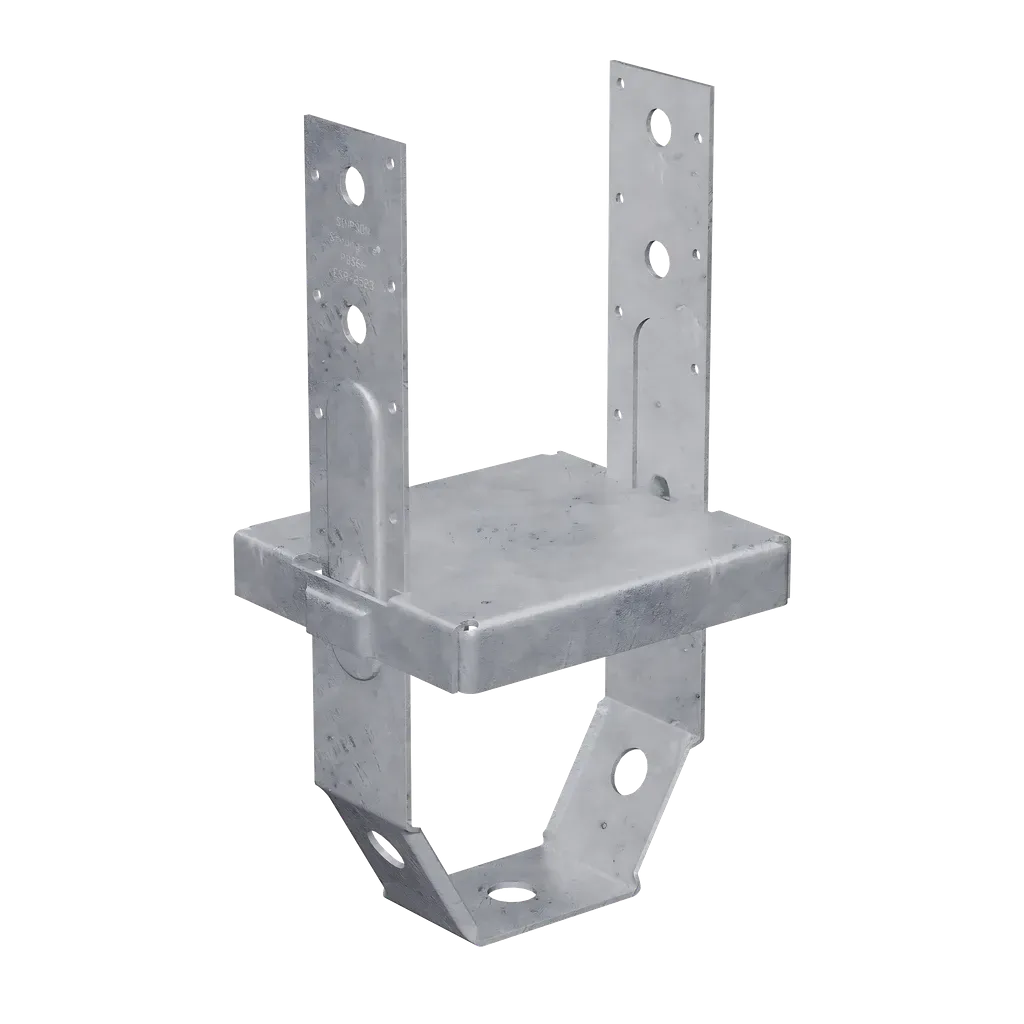 PBS Hot-Dipped Galvanized Standoff Post Base for 6x6