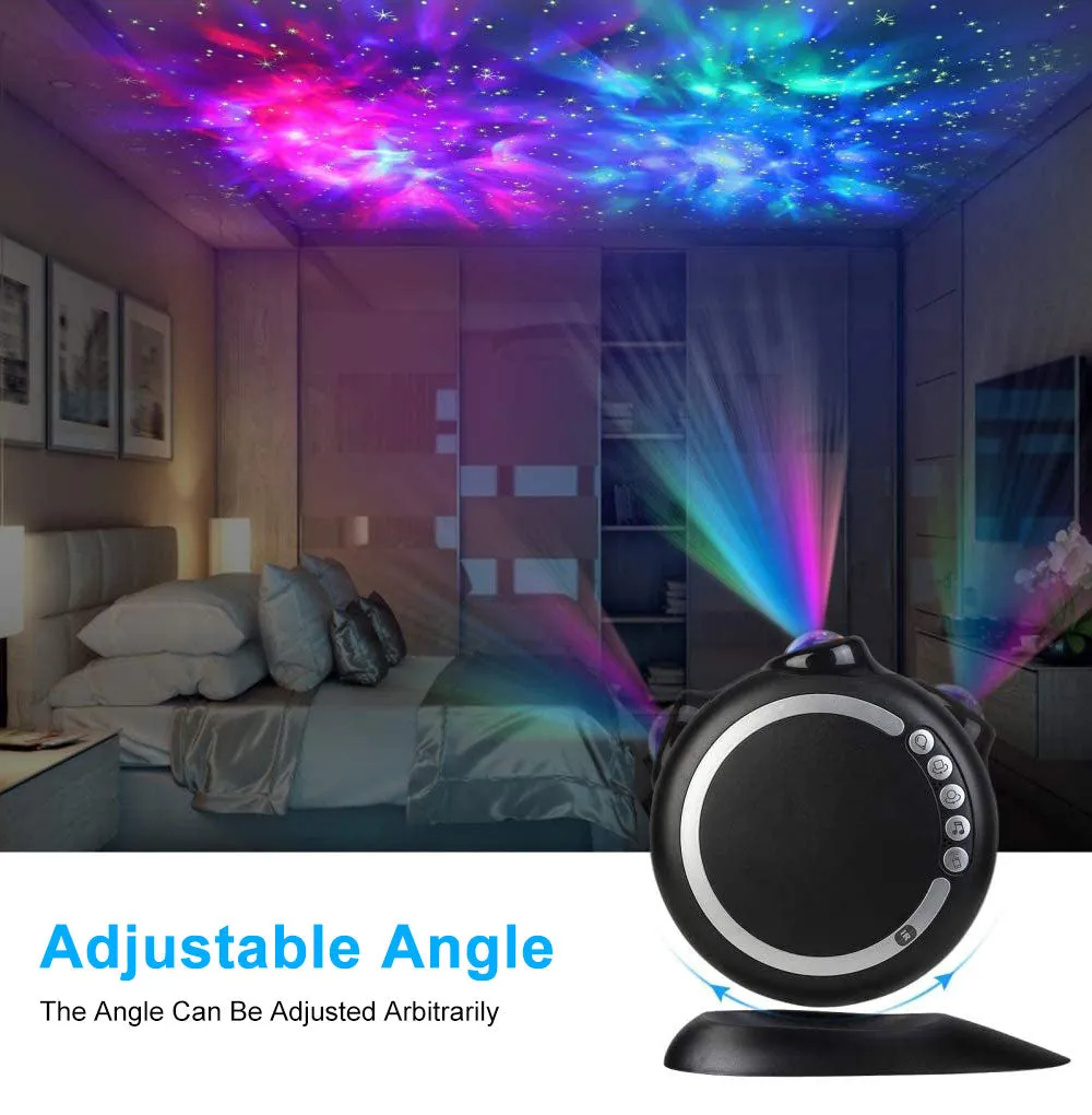 PQ Bluetooth Music Star Projector Night Light Remote Control