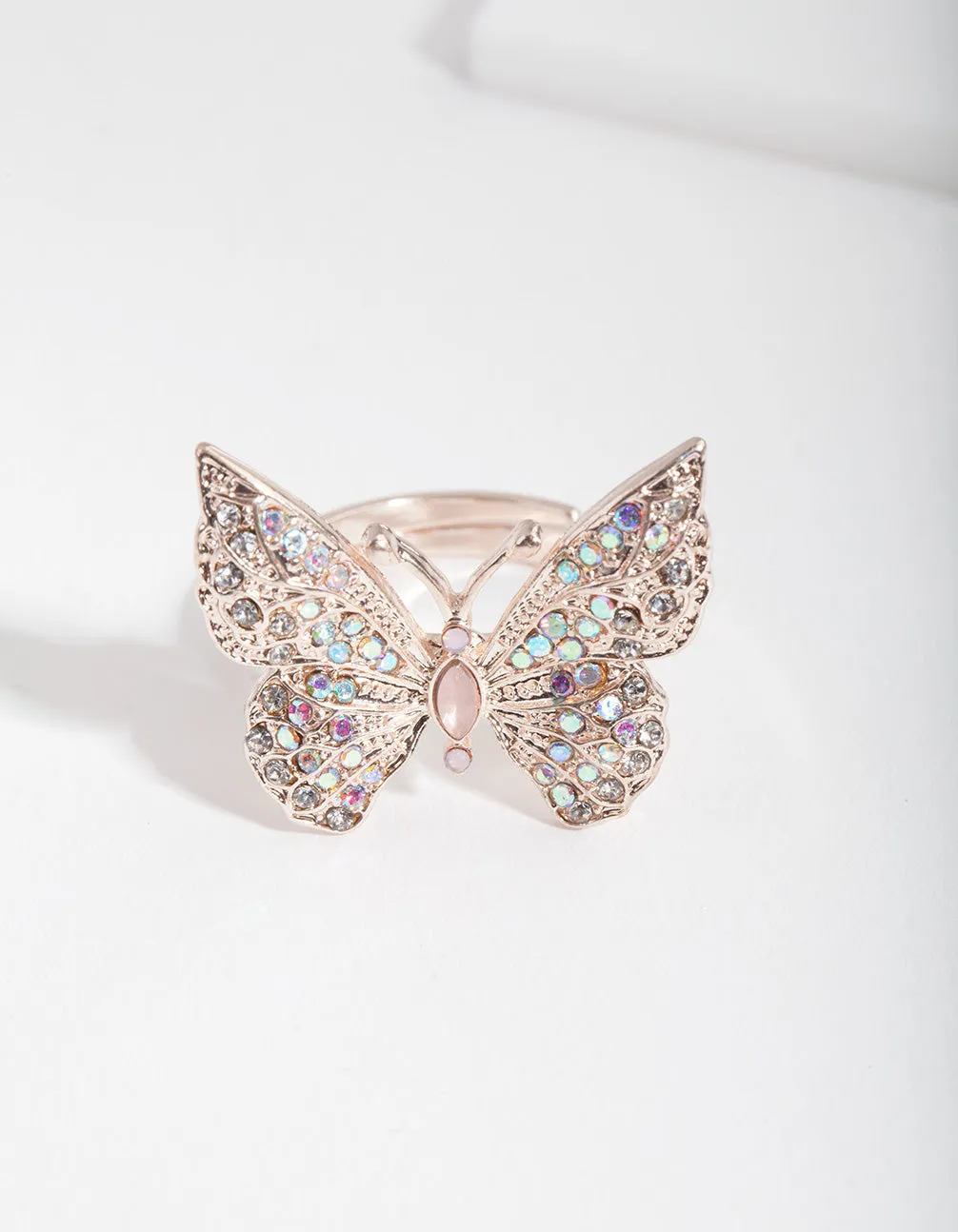 Rose Gold Butterfly Ring