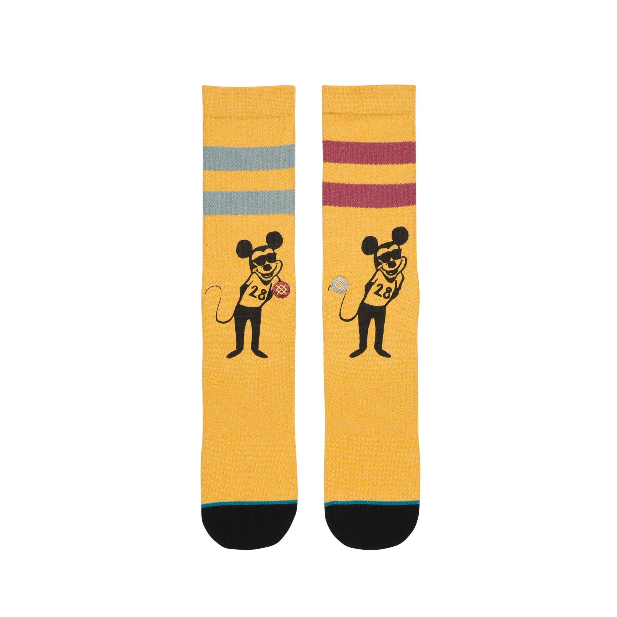 Russ Pope Mickey Socks Men's - Gold/Black