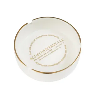 Sci-Fi Ashtray (White/Gold)