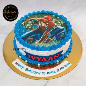 Spiderman Mania 1kg Cake