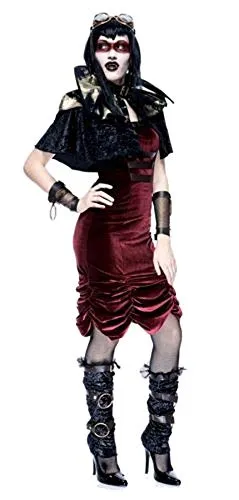 Steampunk Vampire Halloween Goth Cyber Punk Costume - SMALL