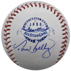 Tom Kelly Autographed 1988 All Star Game OMLB Baseball Minnesota Twins